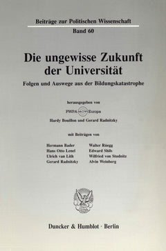 Die ungewisse Zukunft der Universität